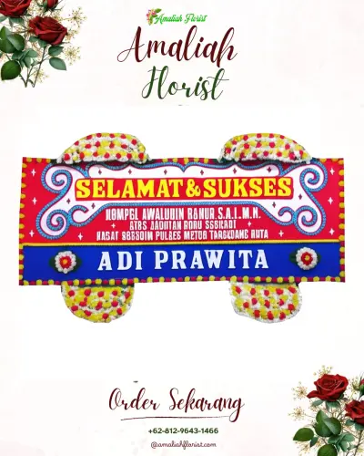 Karangan Bunga Ucapan Selamat di Aribaya