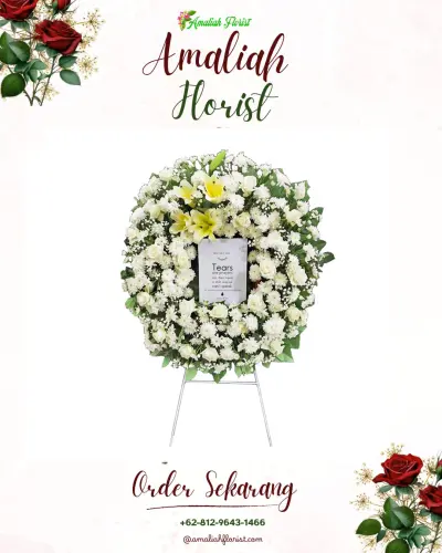 Krans Bunga Duka Cita di Aribaya